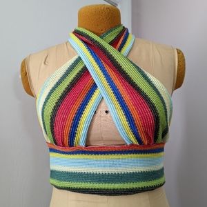 Rainbow Halter Top